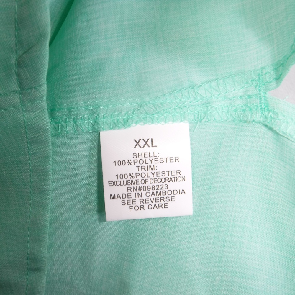 Magellan Outdoors FishGear Womens XXL Mint Green UPF 30 Fishing Shirt NWT - Picture 4 of 11